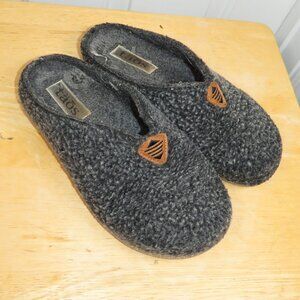 Taos My Sweet Wool Felt Slippers Blue Clogs Sherpa Comfort EU 37 US 6.5–7
